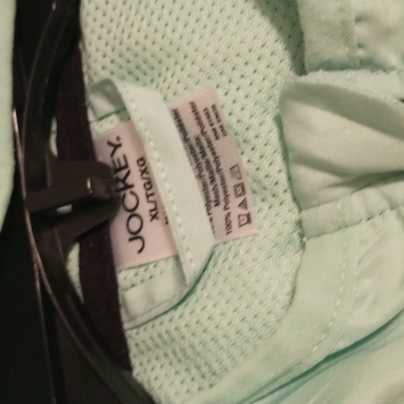 Like new, Jockey lightweight hooded jacket. Worn once. Size XL, mint green. - Picture 3 of 8
